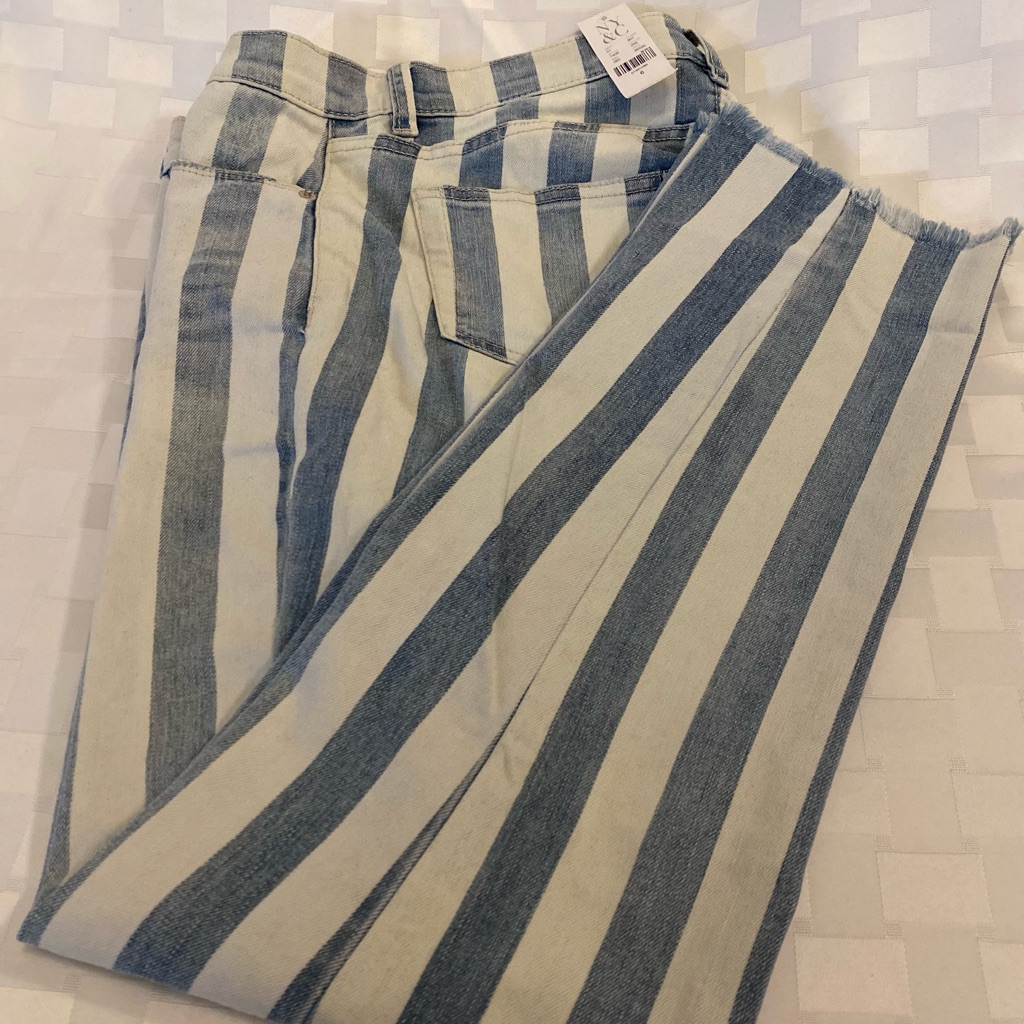 Brand New New York And Company Striped Jeans